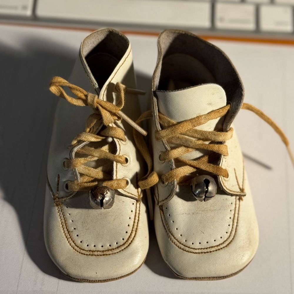 Charming Cream Baby Walker Shoes with Bells